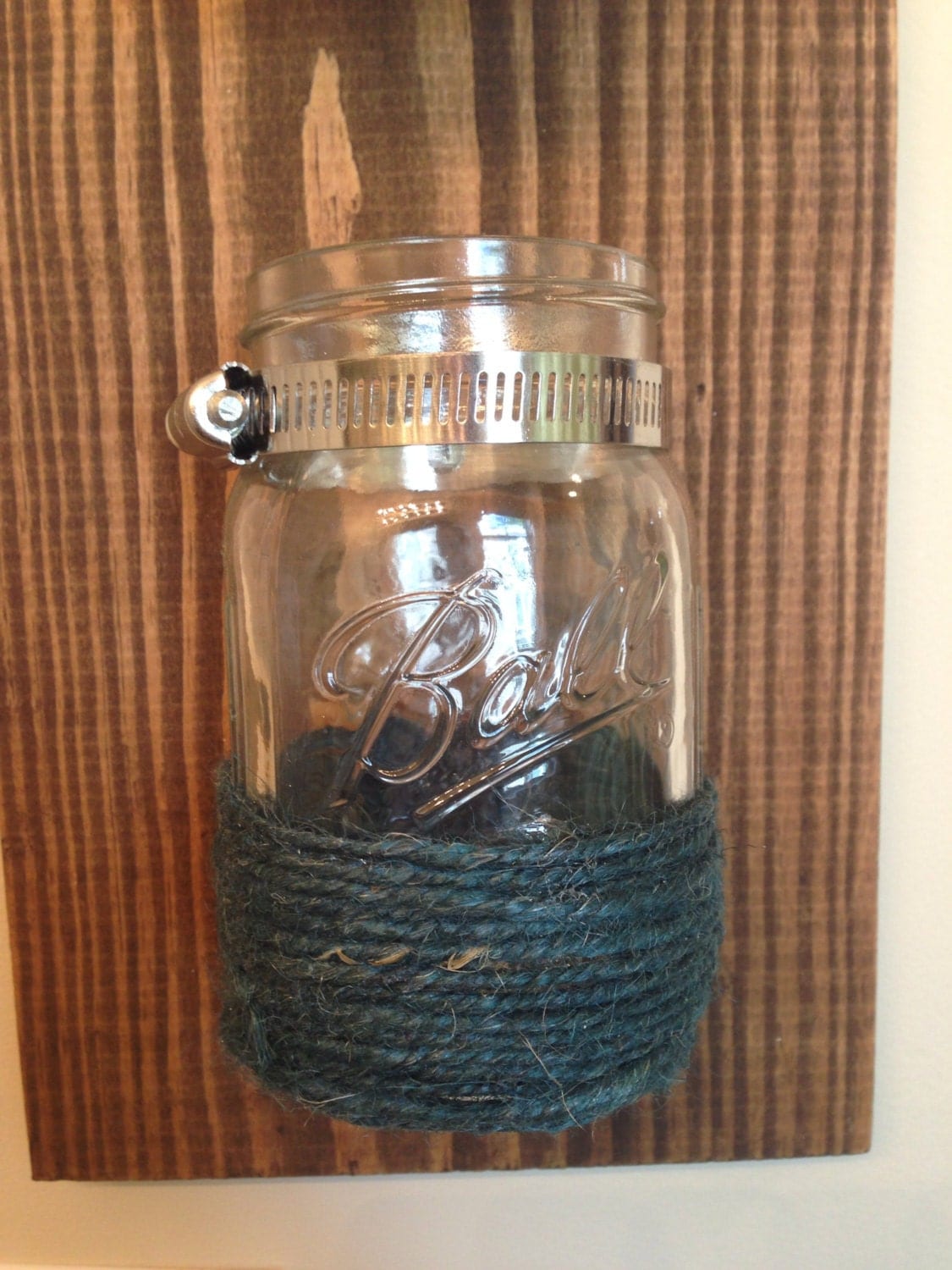 Vertical Mason Jar Wall