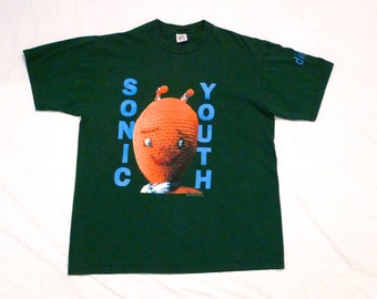 Sonic Youth T-shirt Vintage XL Extra Large Tee Mike Kelley Crochet Figure 90s Dirty Band T shirt Shirt Kim Gordon