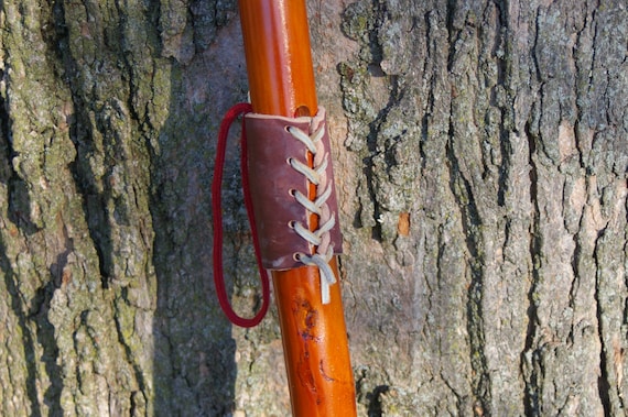 Hiking Stick with Leather Grip