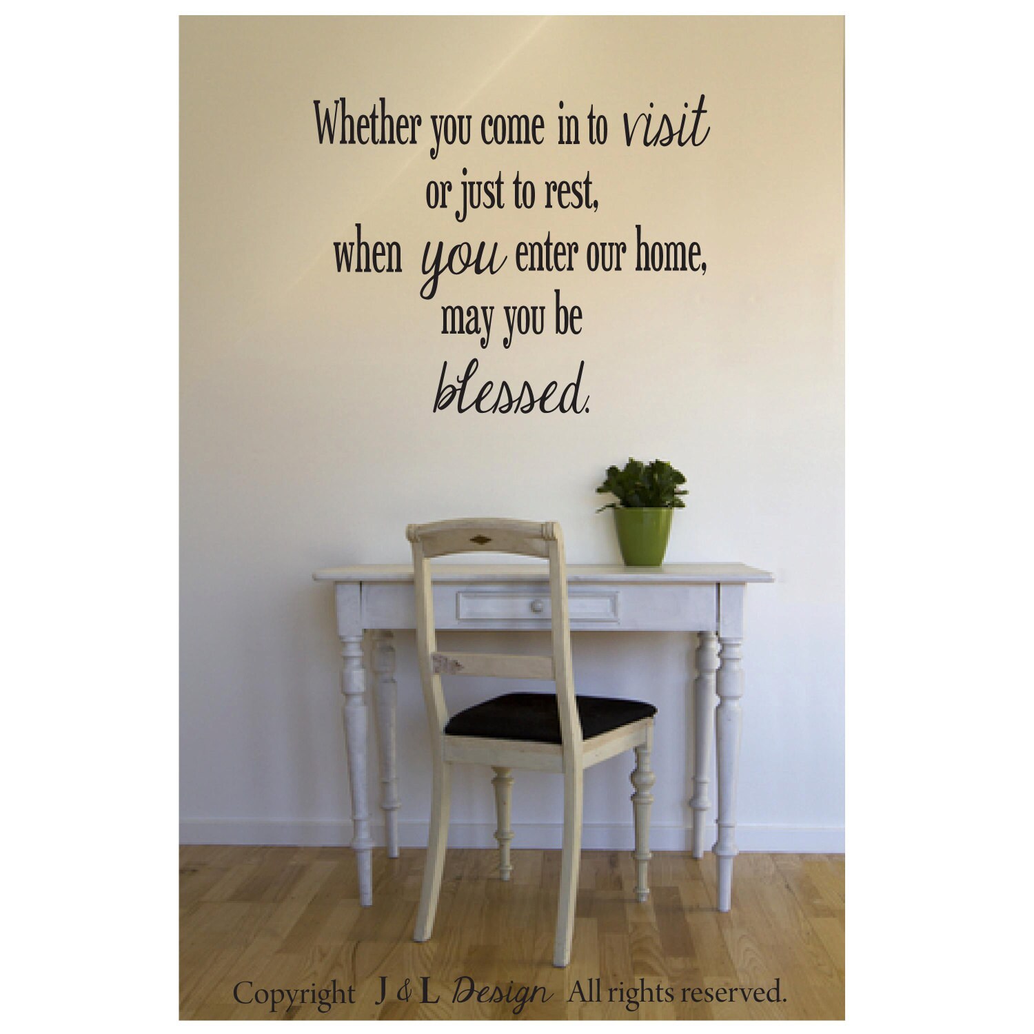 Entry Wall/Hallway vinyl decal