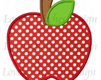 Apple Applique Machine Embroidery Design NO:0227