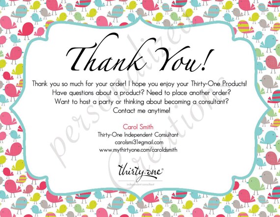 Personalized Thank You Cards made for by Sweetcrystal135 