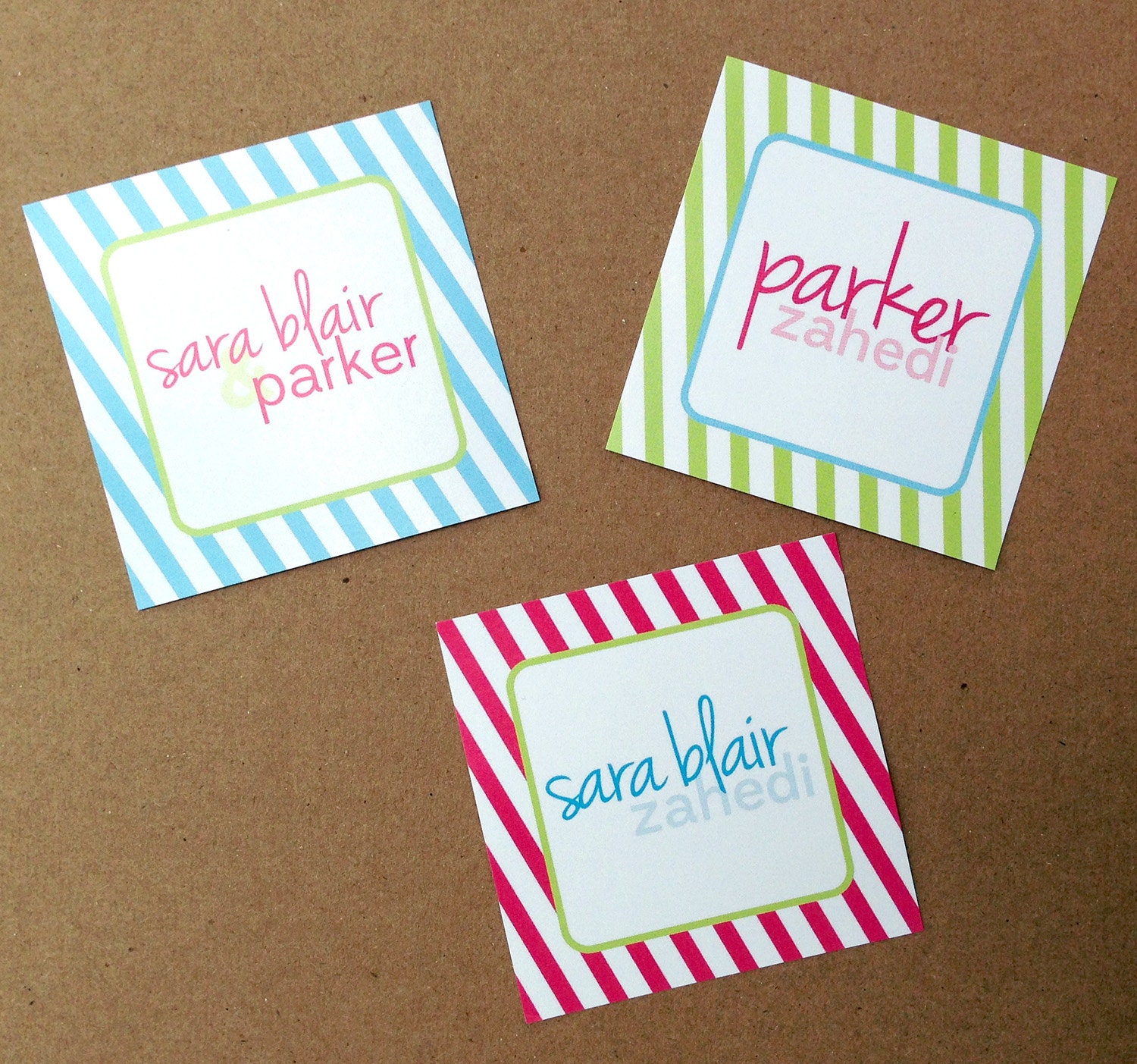 Personalized Stickers / Calling Cards / Kids / Ella from PhoebeandEmmet ...
