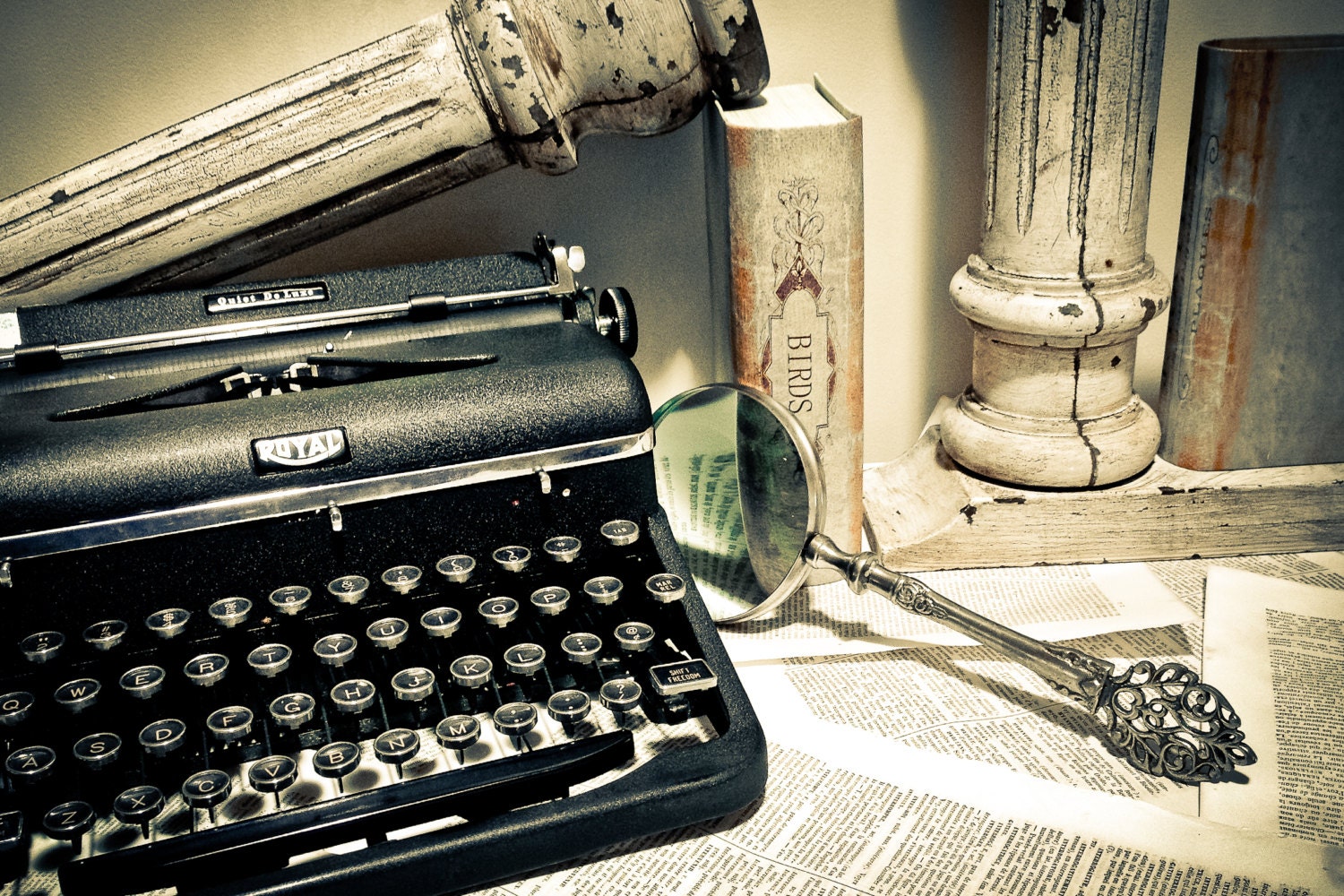 Photography Still Life vintage typewriter Royal typewriter