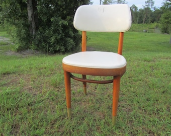 Vintage chair, thonet,Danish modern chair,mid century chair,wood chair,white,