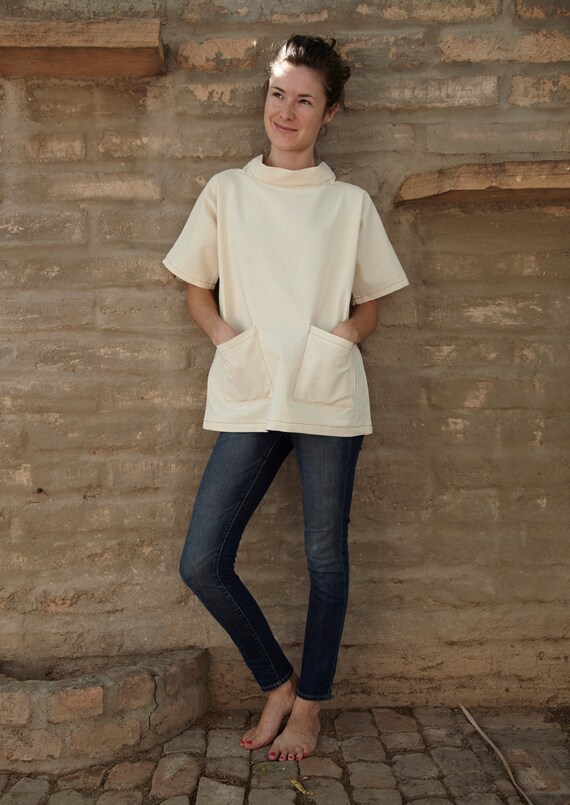 Artist smock 1 / work shirt / short sleeved by MaymsWorkhouse