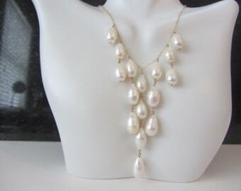 Set Di Collane Di Perle Da Sposa Matrimonio: Orecchini Classici Con Collane A Goccia Di Perle Con Strass Da 10,82 € | DHgate