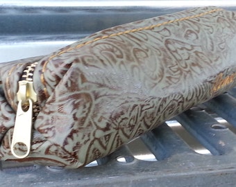 Leather Hookah pen case/ Leather Pouch/ Leather Cosmetic bag/ Leather Pencil Case/ monogrammed/ Purse organizer/Leather Sunglasses case/