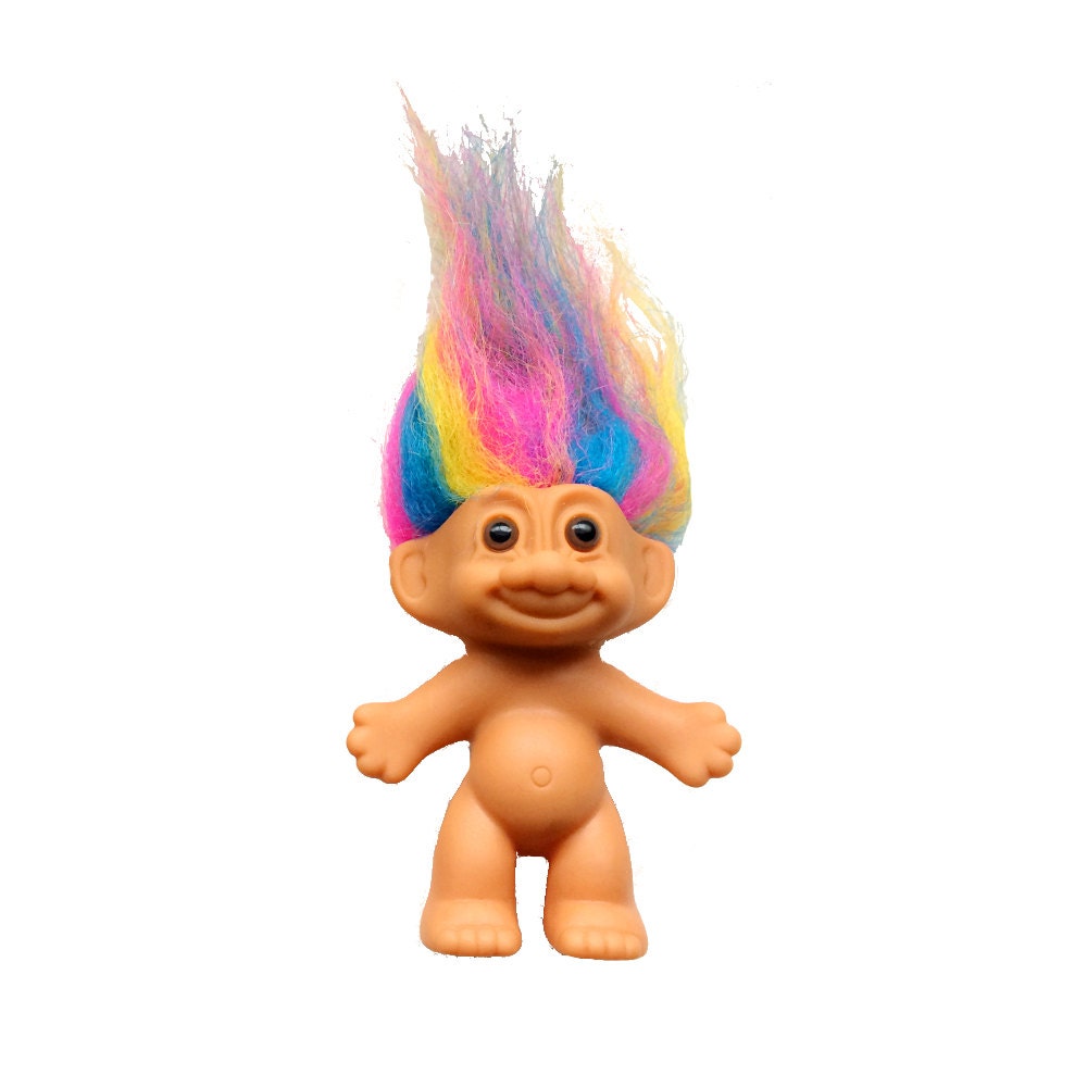 Rainbow Haired Russ Troll Doll Rainbow Troll 90 S Toys