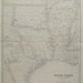 Large Swanston Antique 1888 Map Texas Arkansas La Mo Mi South Central U.S.