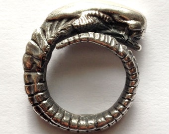 Alien Chest Burster Ring Sterling Silver