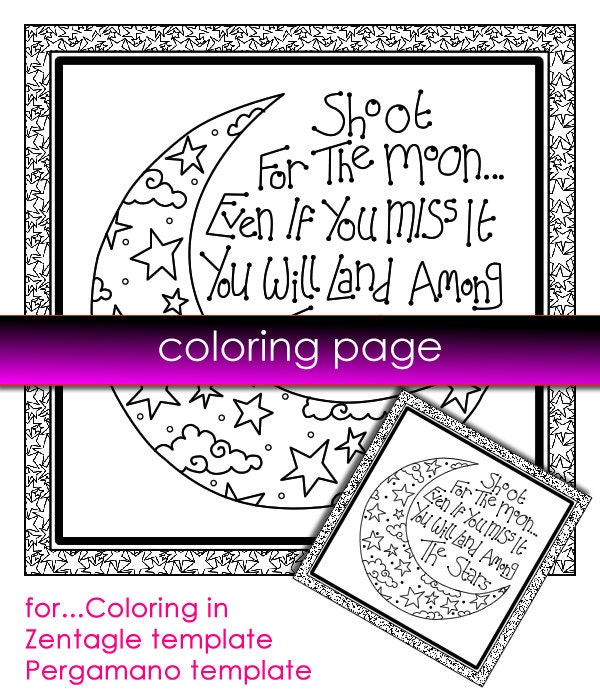 quotes about the moon coloring pages - photo #1