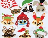 80% OFF Forest Animals clipart, Christmas clipart,clipart, vector graphics, commercial use, digital clipart, instant download AMB-504 Il_170x135