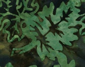 Half Yard Season's Balis - Falling Leaves in Dusk Green - Cotton Quilt Fabric - Benartex Fabrics - SKU 1972-40 (W1066)