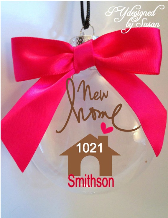 Items similar to New Home Ornament Christmas Personalized with Gift Box