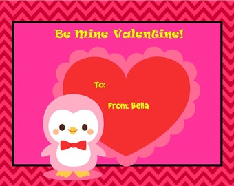 Valentine cards girl bird tweety Digital DIY