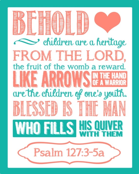 Items similar to Baby Shower Or Home Decoration - Bible Verse on Etsy