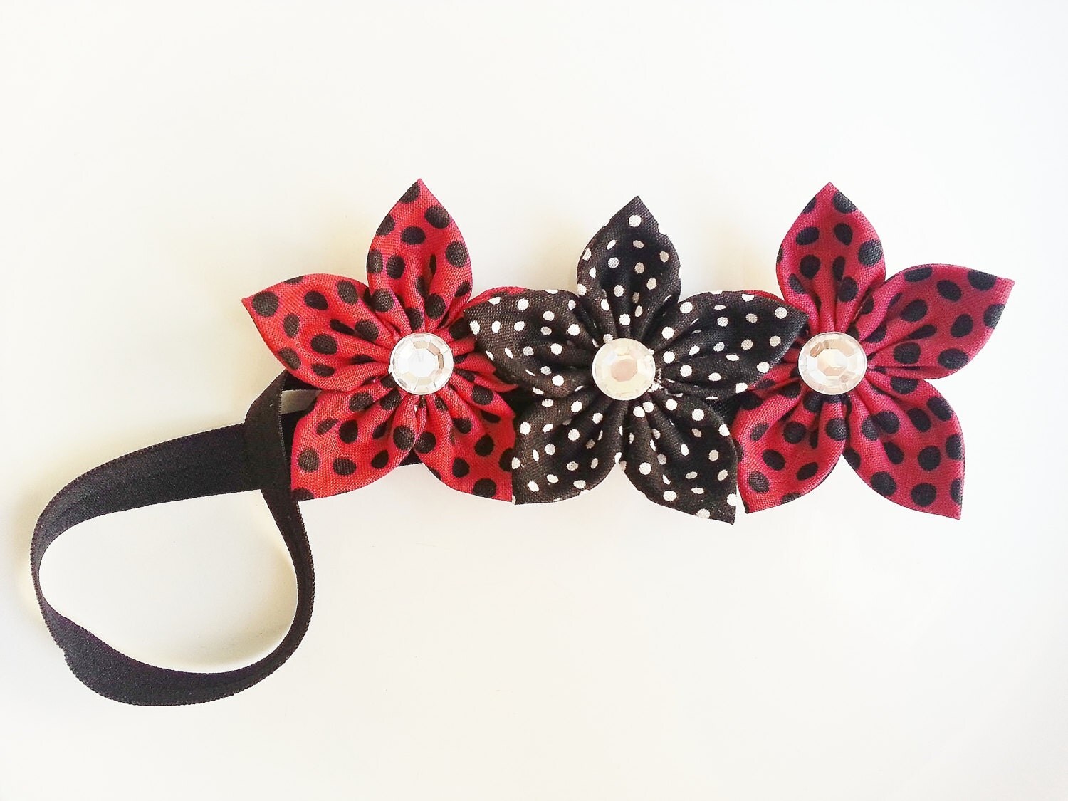 Ladybug Headband Toddler Headband Ladybug by LilLoveBugsCreations