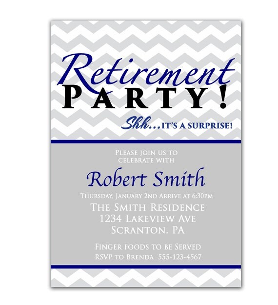 Surprise Retirement Party Invitations 5