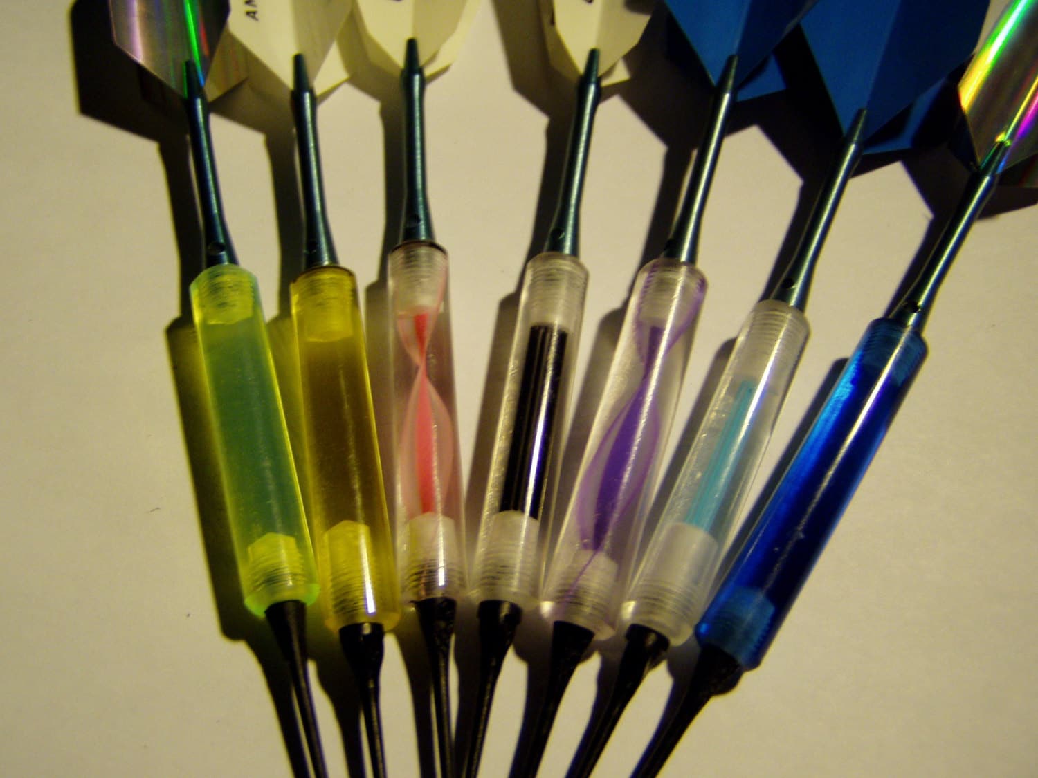 Acrylic Barrel soft tip darts seven colors to choose from