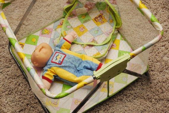 1930s Baby Doll with Matching Set of Furniture - Crib ...