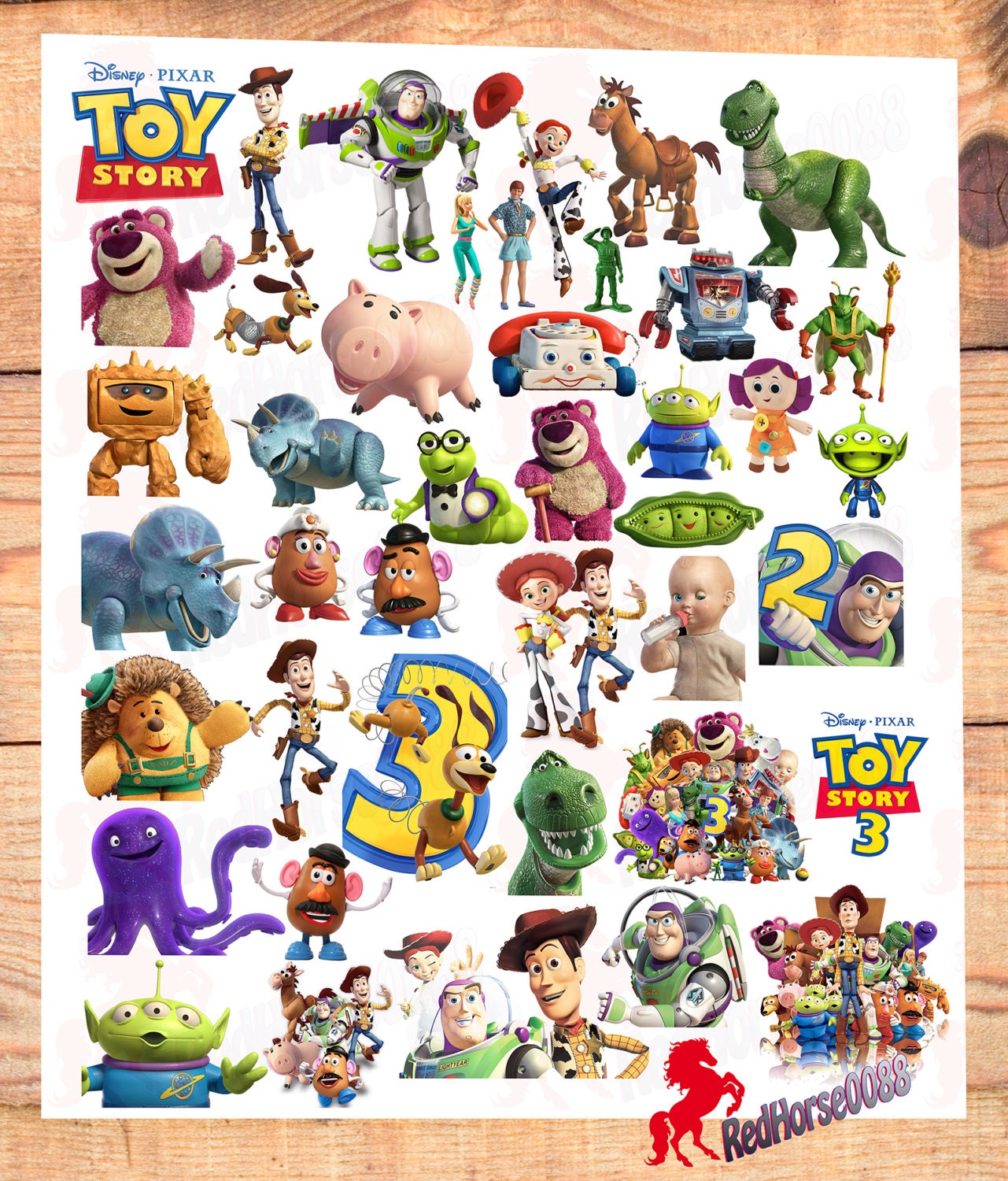 disney characters from toy story