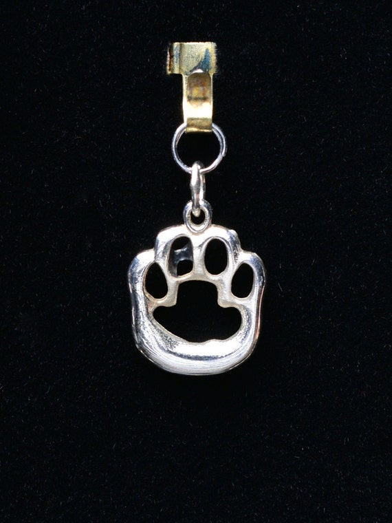 Sterling Silver Cat Paw Charm by Donna by DonnaPizarroDesigns