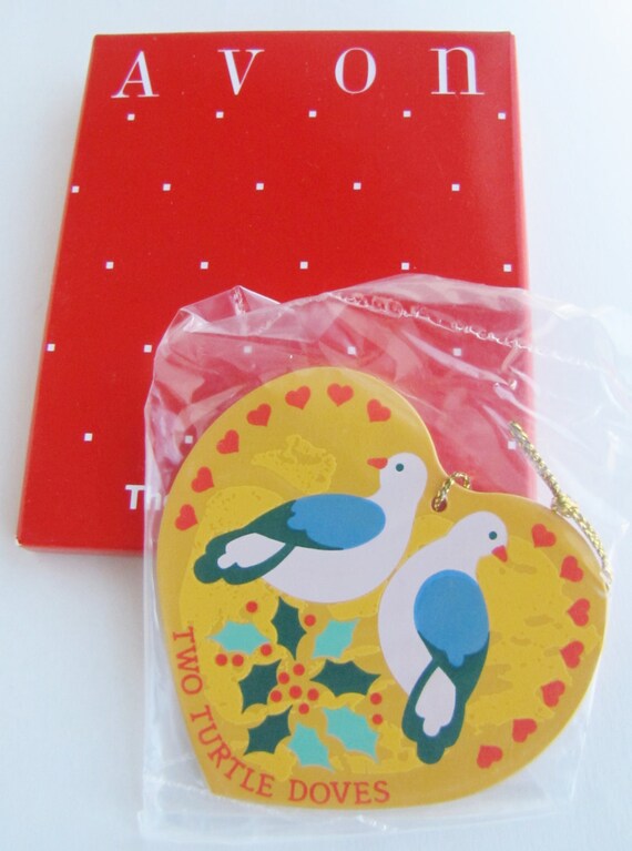 two turtle doves avon christmas ornament two turtle doves avon christmas ornament