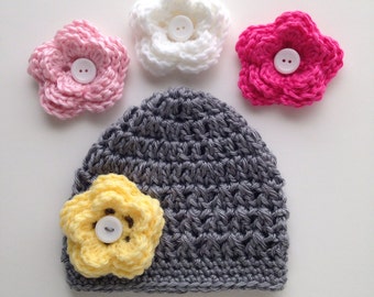 Knitting Pattern Headband With Crochet Flower Headwrap