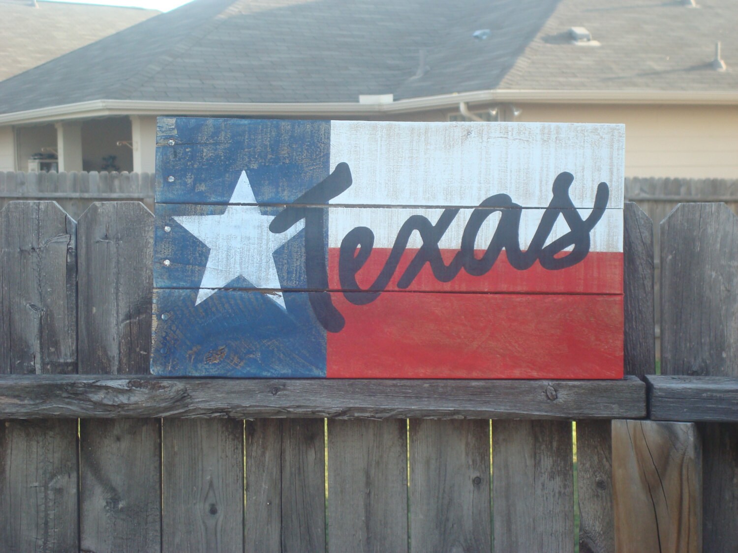 Rustic Texas Flag Wall Hanging From Reclaimed Wood