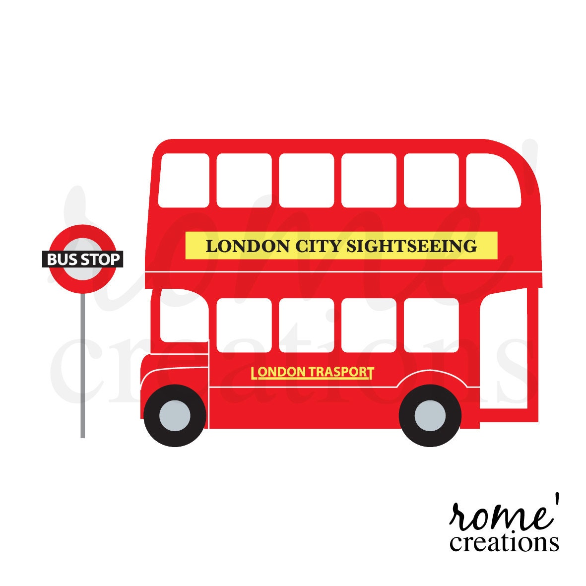 clipart red bus - photo #37
