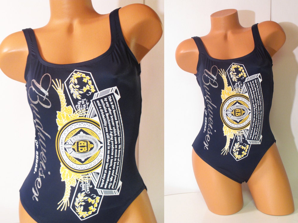 budweiser one piece bathing suit