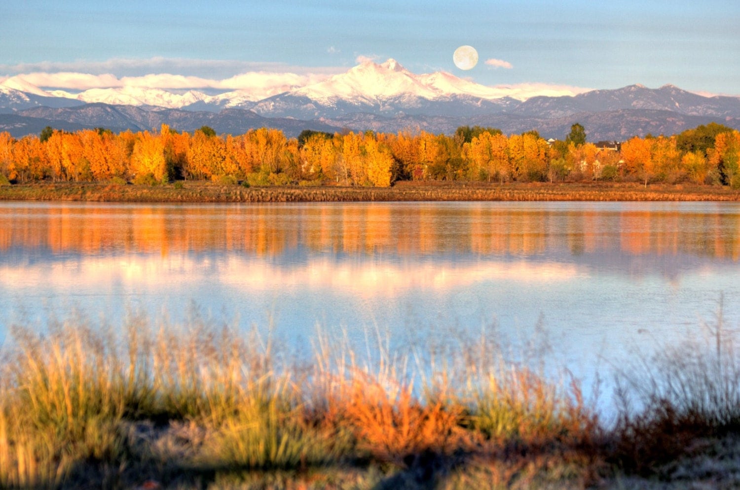 20x30 Full Moon In Fall Longmont Colorado