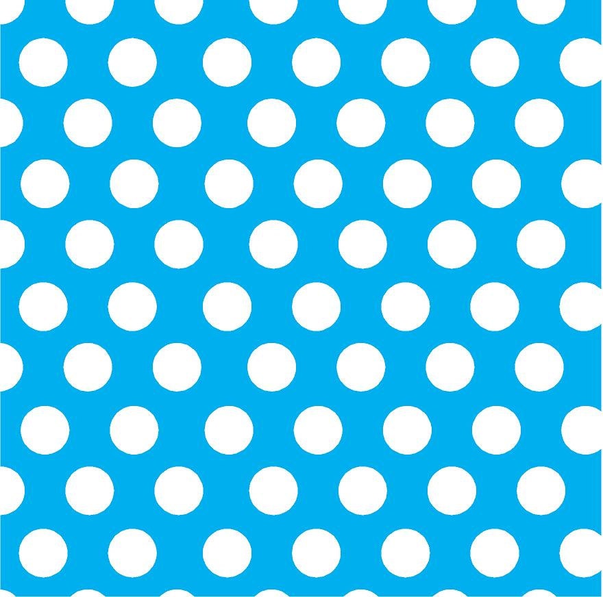 Cyan with white dots heat transfer or adhesive vinyl sheet