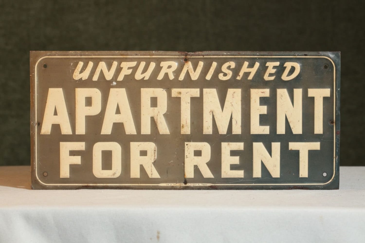 Vintage UNFURNISHED Apartment for RENT Sign by FunAndVintageFinds