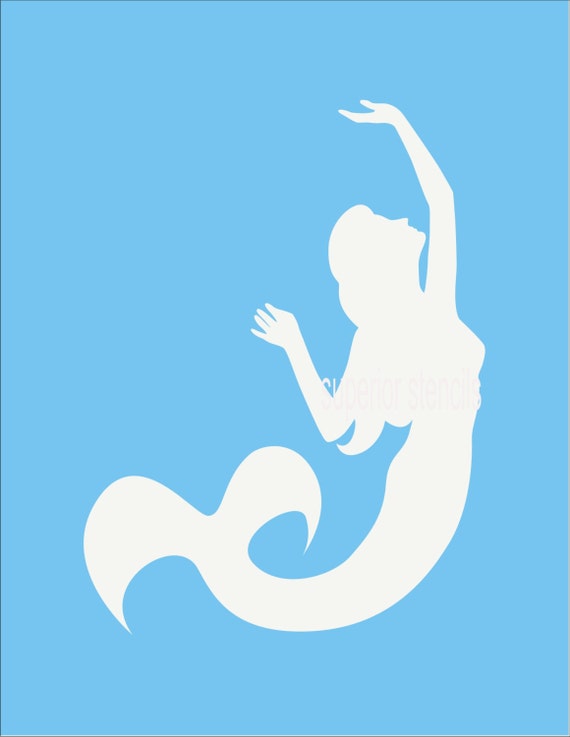 mermaid stencils beach reusable stencil mermaid 6 sizes