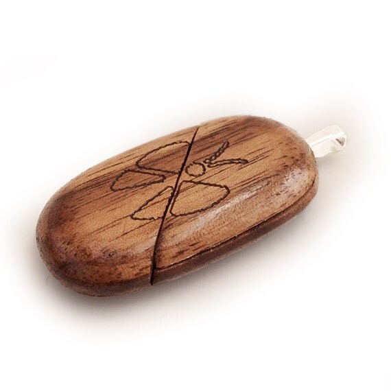 Medaglione Cuore In Legno Con Foto - The Illusionist Locket, Regalo Personalizzato Per Lei, Con Collana