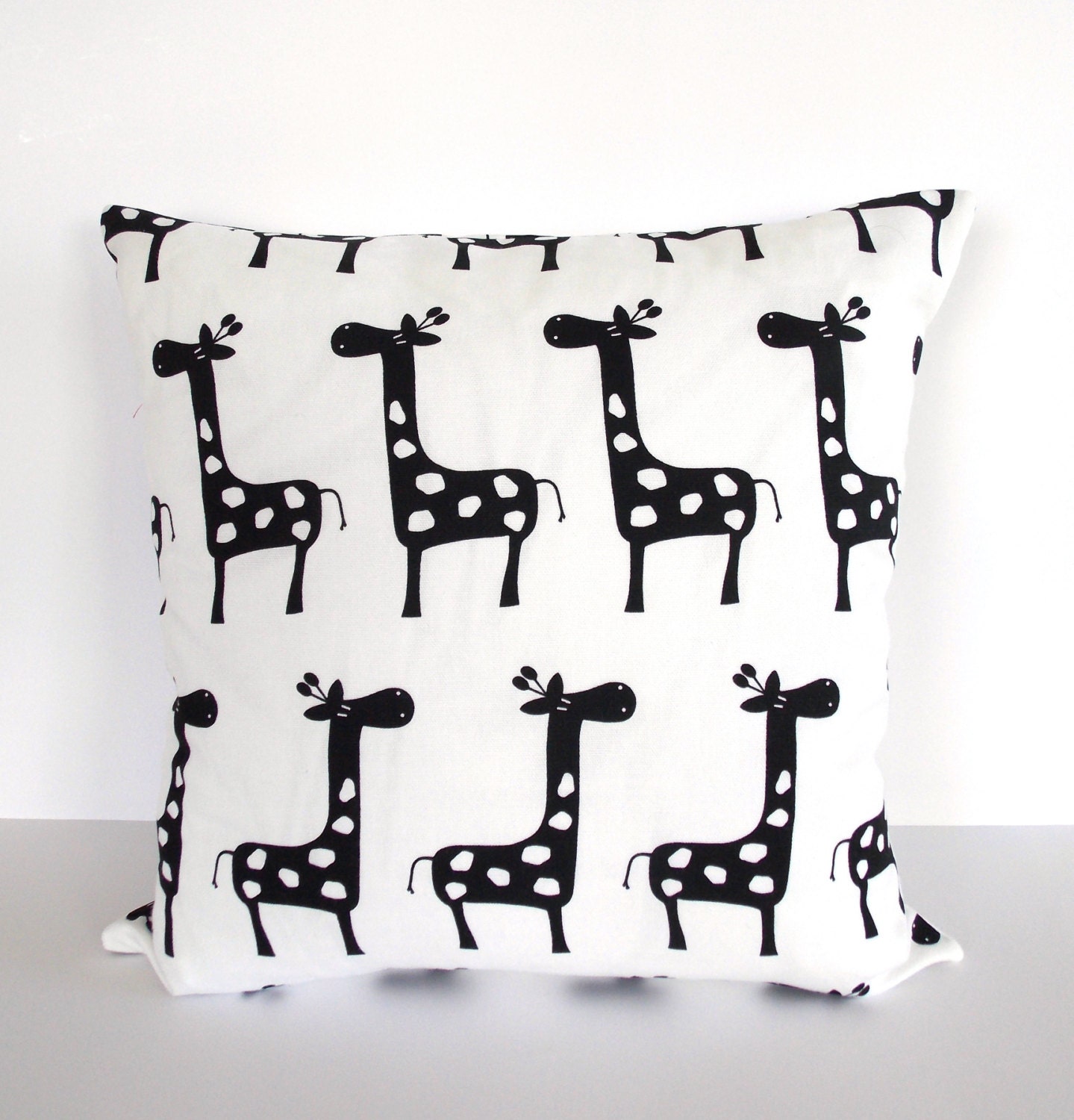 Black & White Throw Pillow Cover Nursery Throw Pillow
