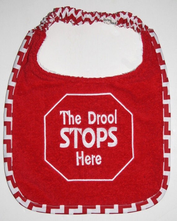 The Drool Stops Here Dog Drool Bib