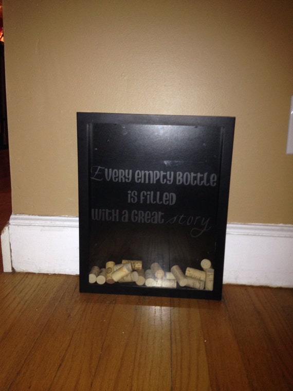 Wine Cork Display Case Wine Lover Shadow Box Wine