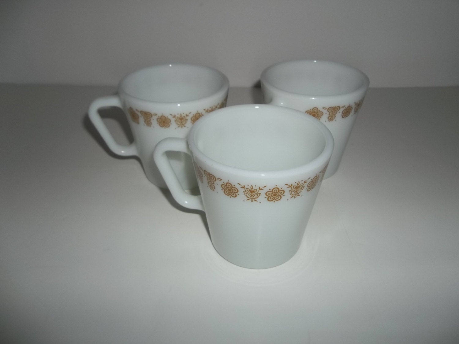 Download Set of 3 Vintage Pyrex Coffee Cups/ Tea Cups