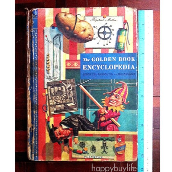 Items Similar To Free Shipping 1960 Encyclopedia The Golden Book Vol.12 ...