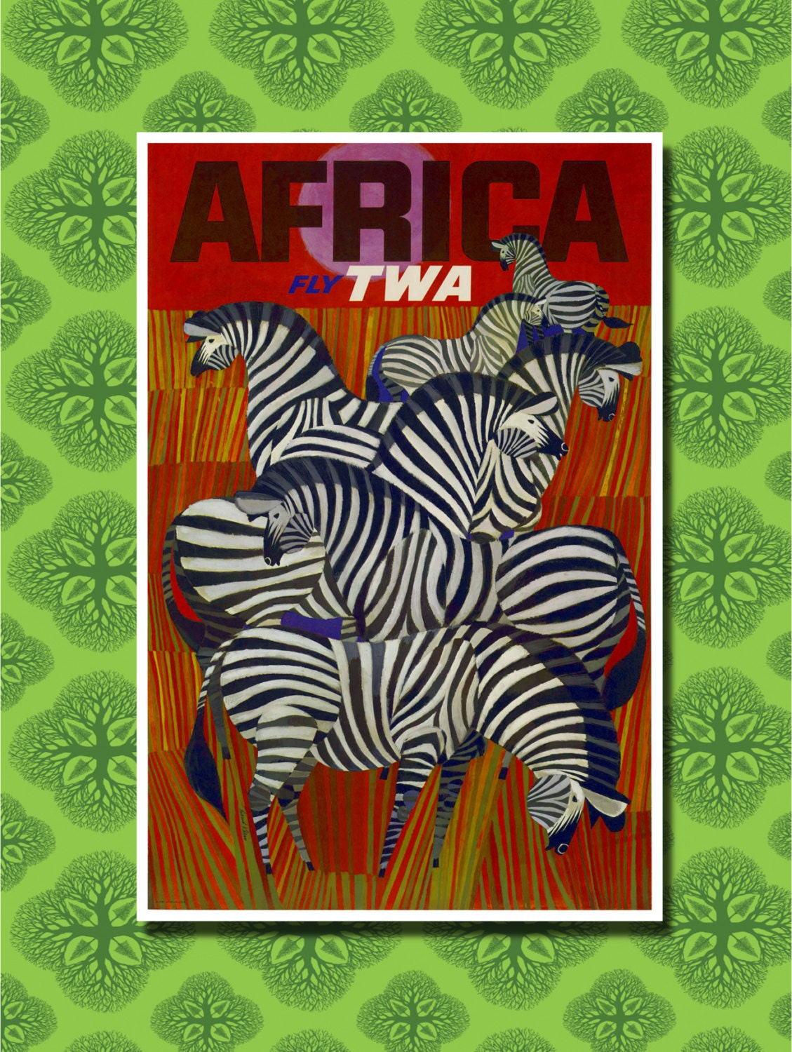 west africa travel poster