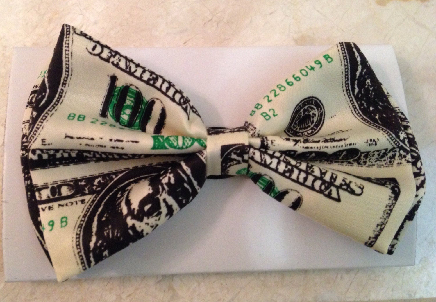 100 Dollar Bill Print Bow Tie money bowties dollar bowtie