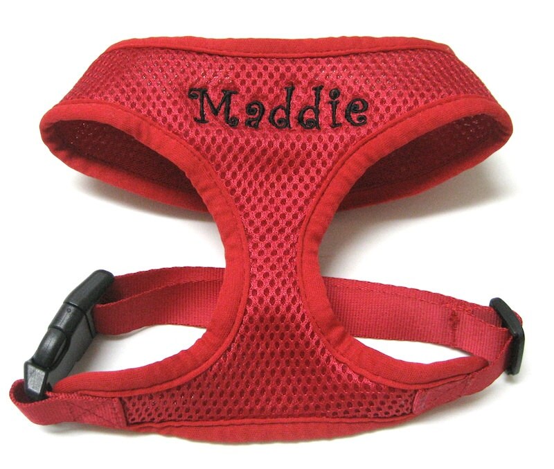 Personalized Soft Mesh Dog Harness Custom by PetsWithStyleBoutiq