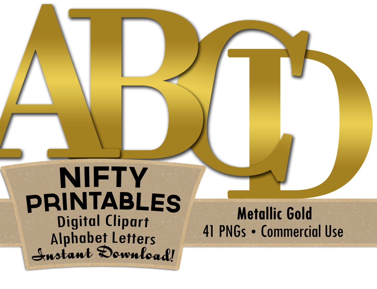 Gold Alphabet Letters Set Metallic Gold Alphabet Clip Art Glitzy