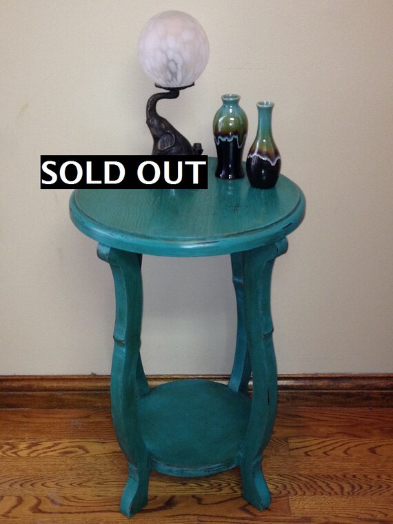 SOLD Unique Accent table/side table/novelty painted with