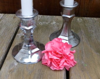 Mercury Glass Candle Stick Holder Candleholder Wedding Centerpiece Centrepiece Home Decor