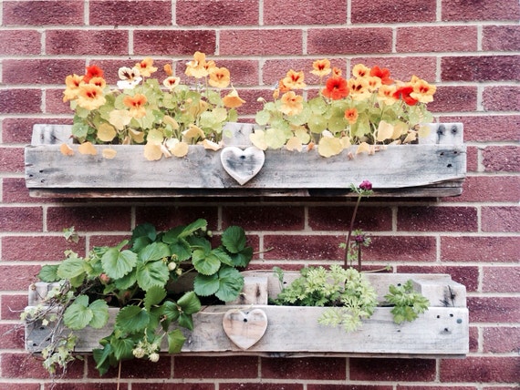 Window Box Wall Planter from Reclaimed Wood