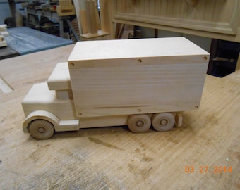 Handcrafted Wood Toy Trucks